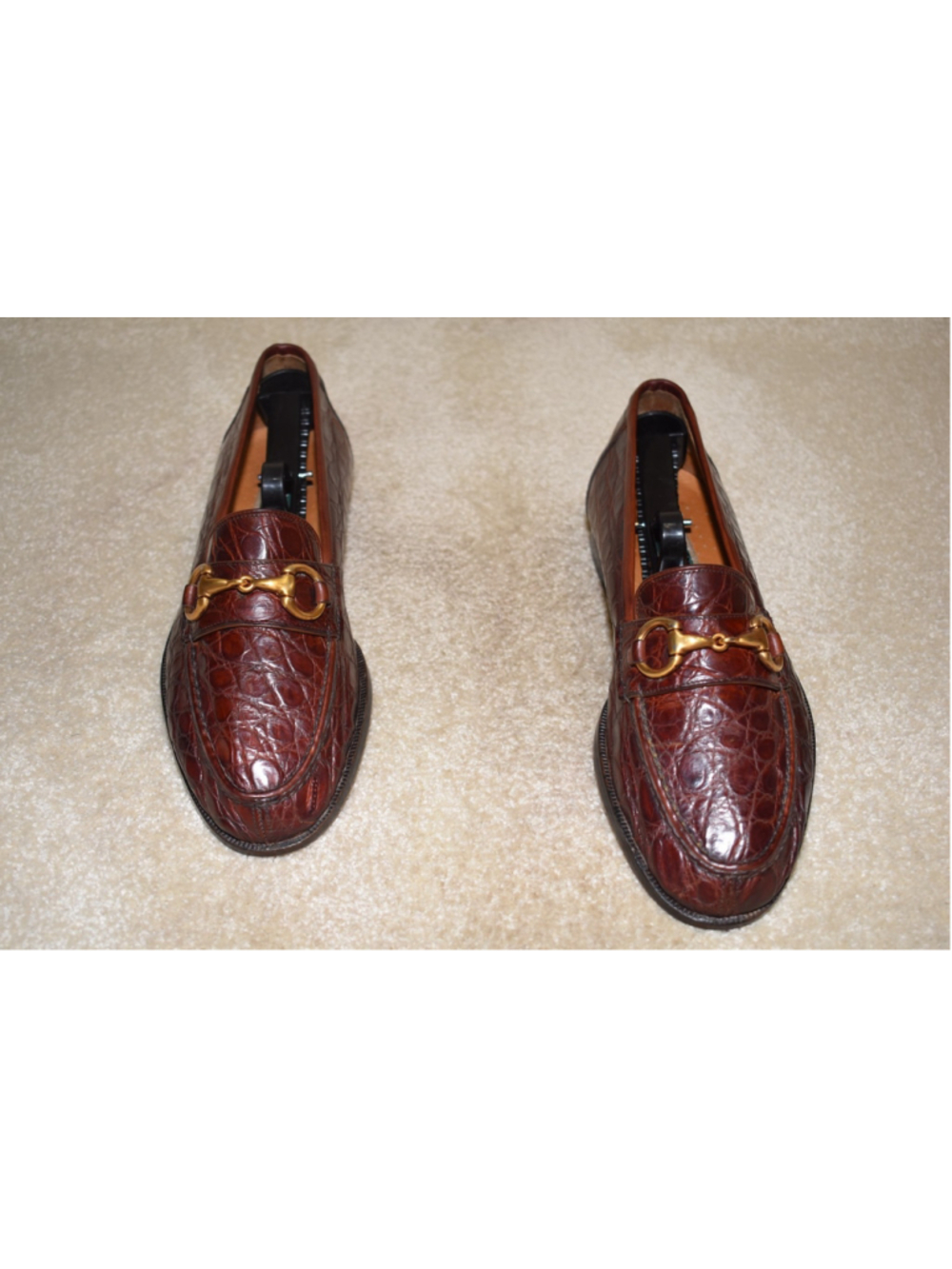 COLE HAAN "GENUINE CROCODILE" HORSE BIT ITALY MADE LOAFERS 8.5 M $1795